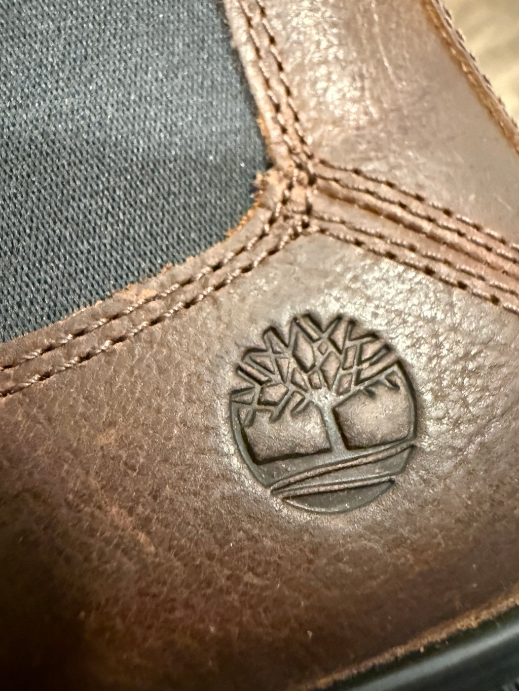 Timberland Brown Leather Chelsea Boots Lug Sole Pull-On Ankle Boots