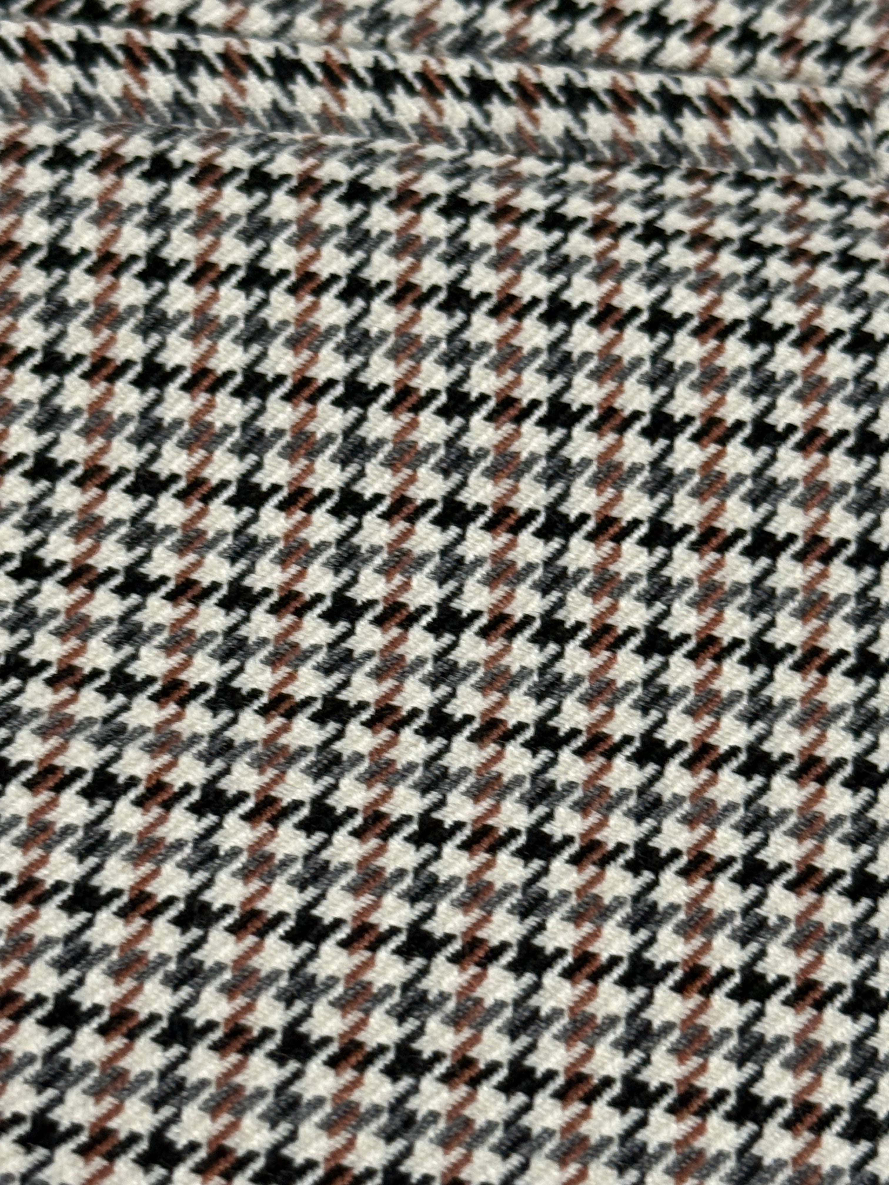 Haver + Blair London Houndstooth Tailored Pants – Classic Neutral Trouser XS
