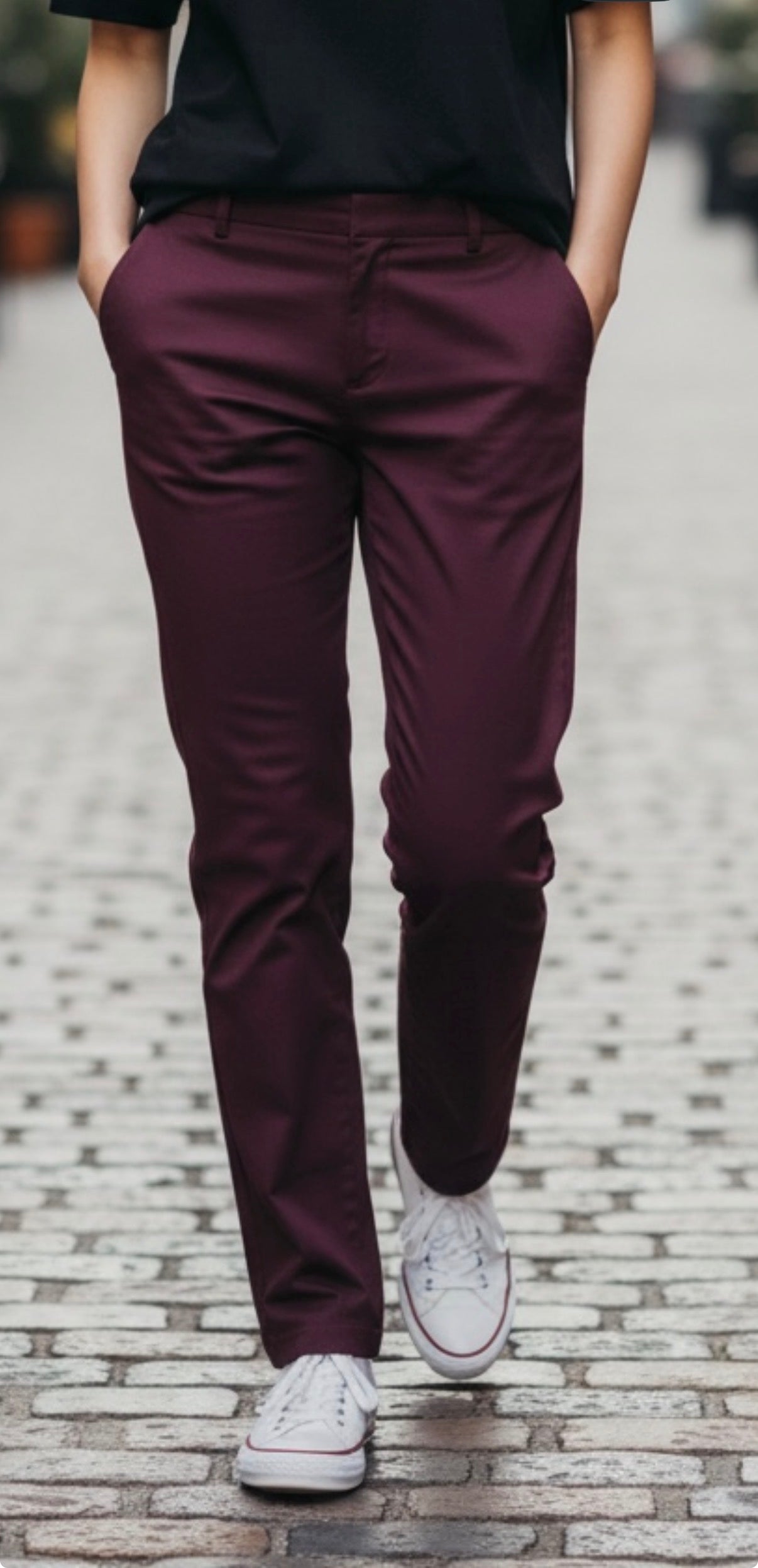 Liverpool Burgundy Ankle Dress Pants Slim Fit Women’s Size 6