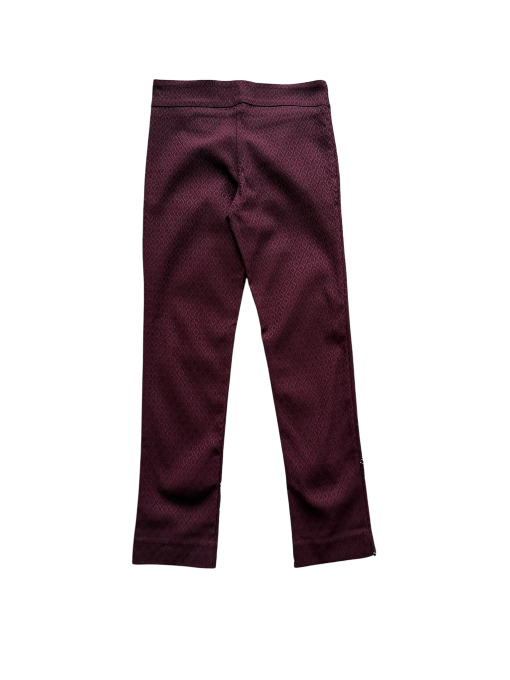 Erica Taylor Burgundy Textured Dress Pants – Size Small