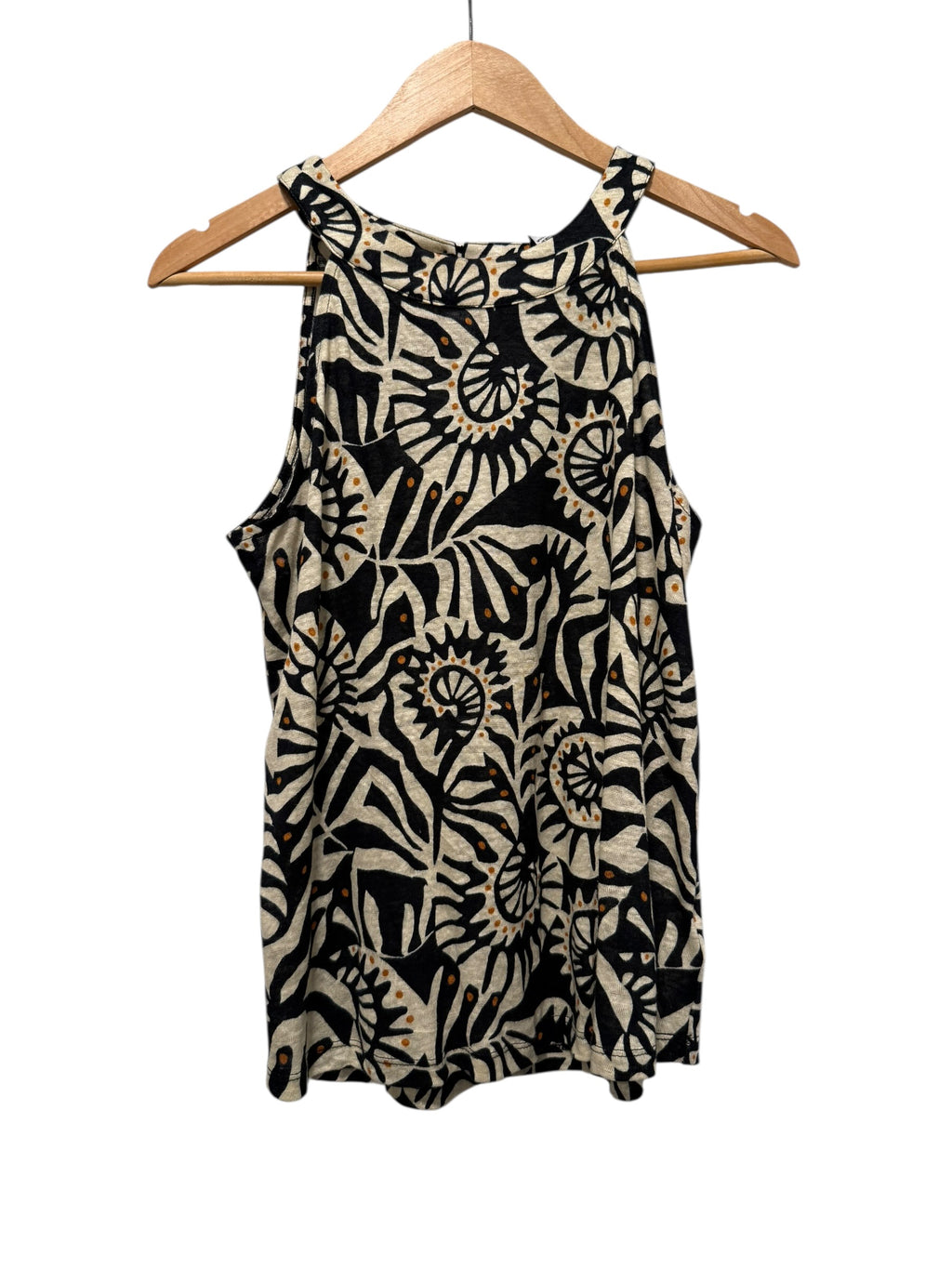 Nicole Miller Linen Printed Top