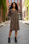 Michael Kors Leopard Print Shift Dress Size S NWT Chic Animal Print