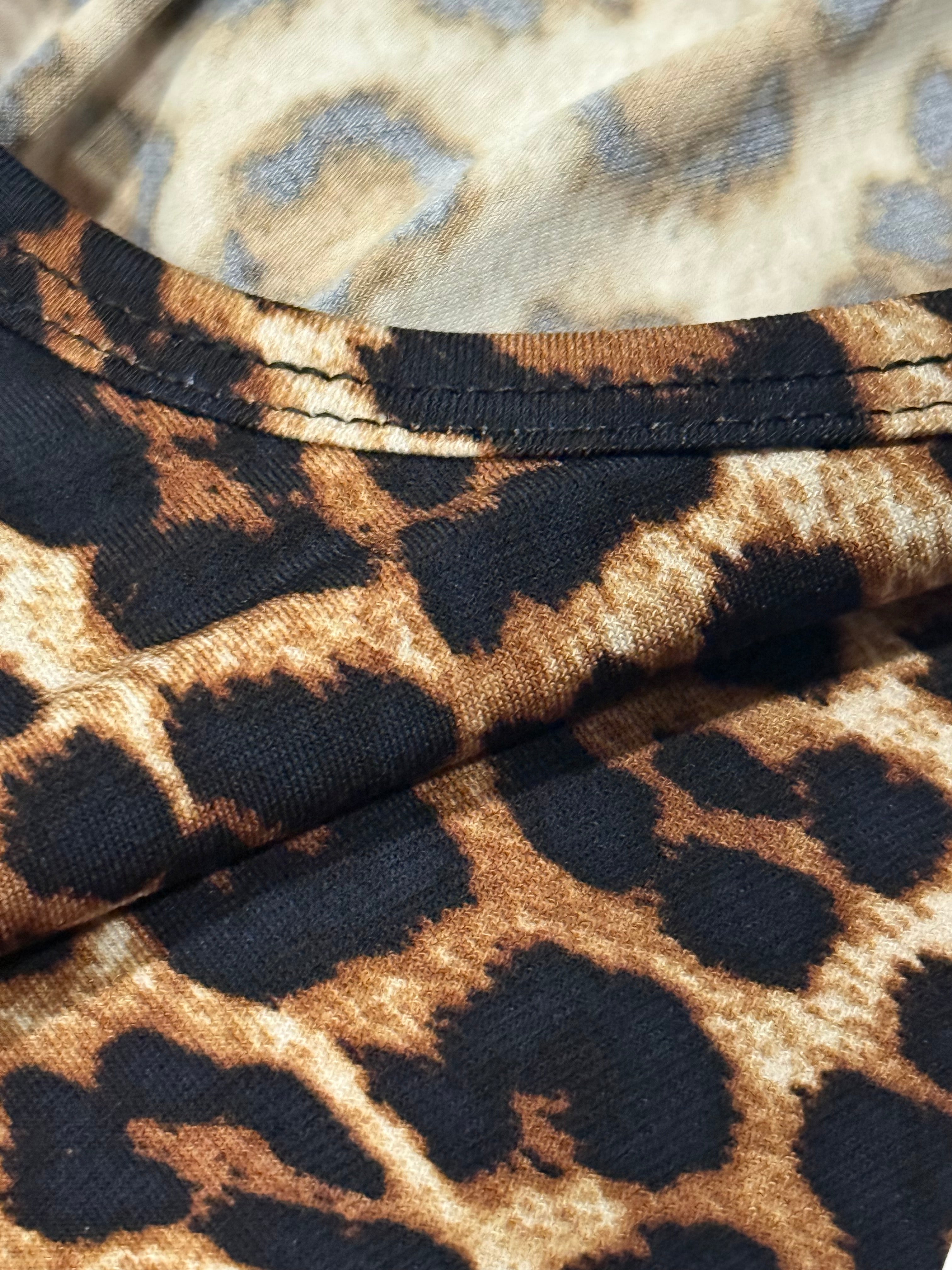 Michael Kors Leopard Print Shift Dress Size S NWT Chic Animal Print