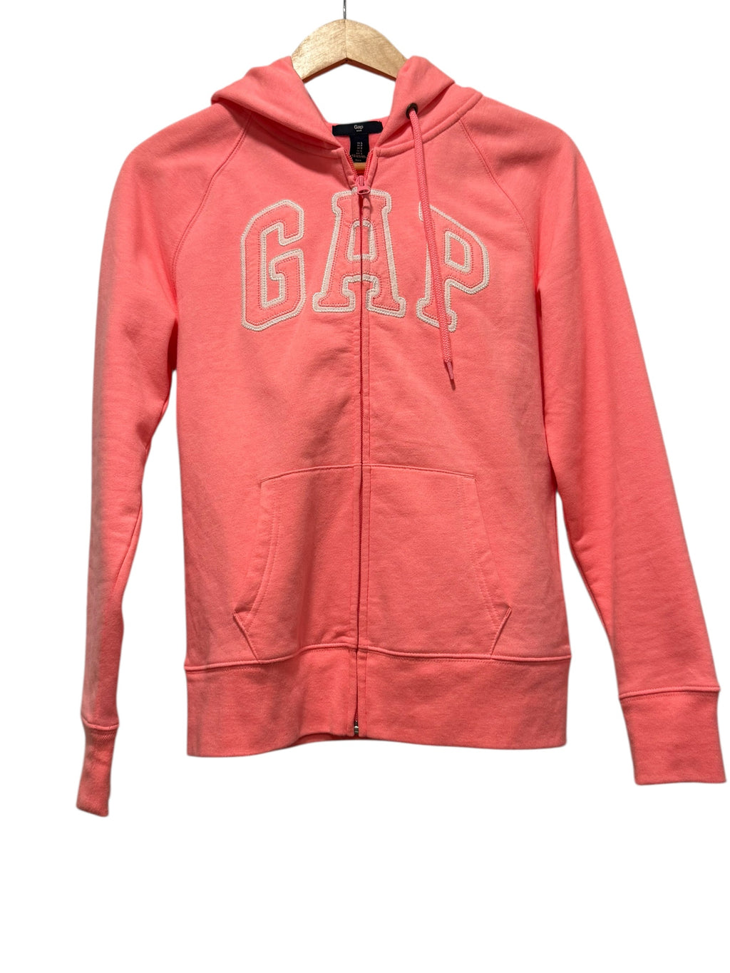 GAP Coral Pink Zip Hoodie Sweatshirt