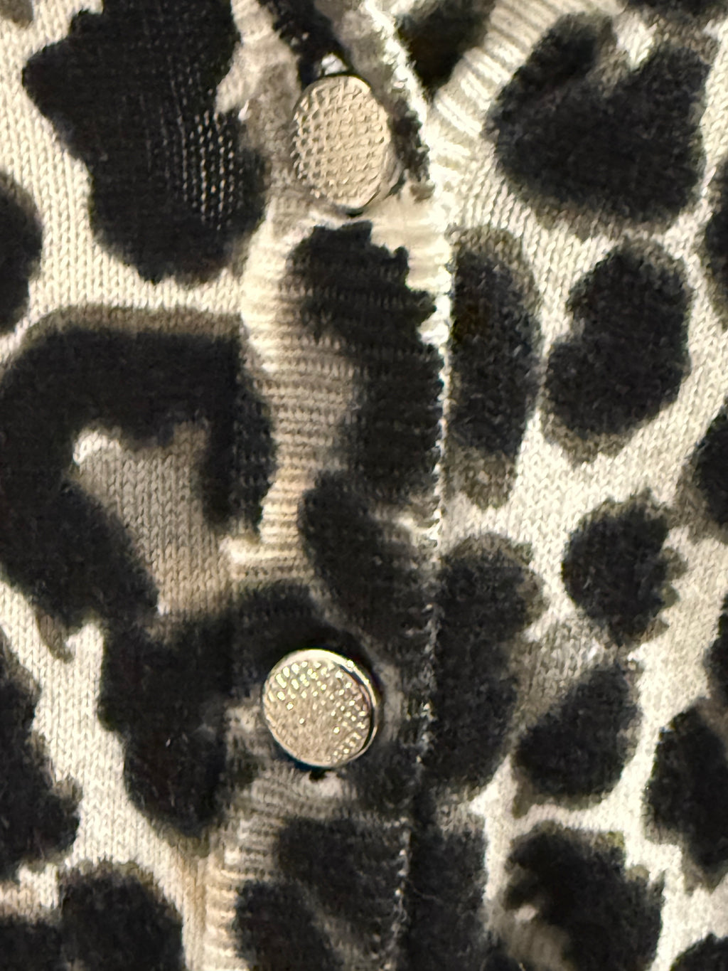 Leopard Print Faux Fur Collar Cardigan – French Peticards Petite PM