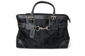 Coach black signature tote bag