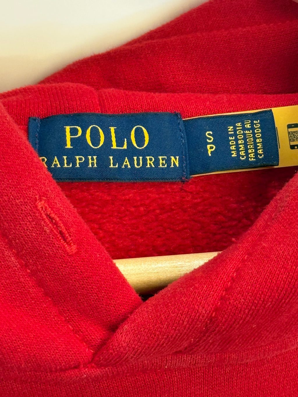Polo Ralph Lauren Red Logo Hoodie – Size S